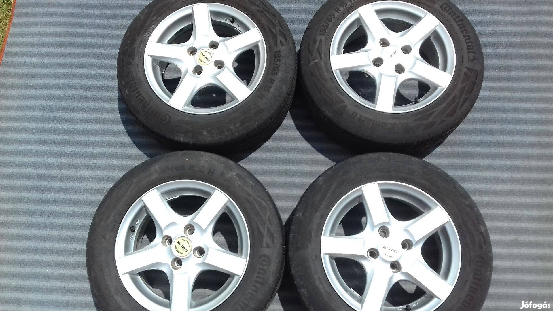 15 col 4x100 alufelni nyári gumi Dacia Renault Opel Fiat Toyota Suzuki