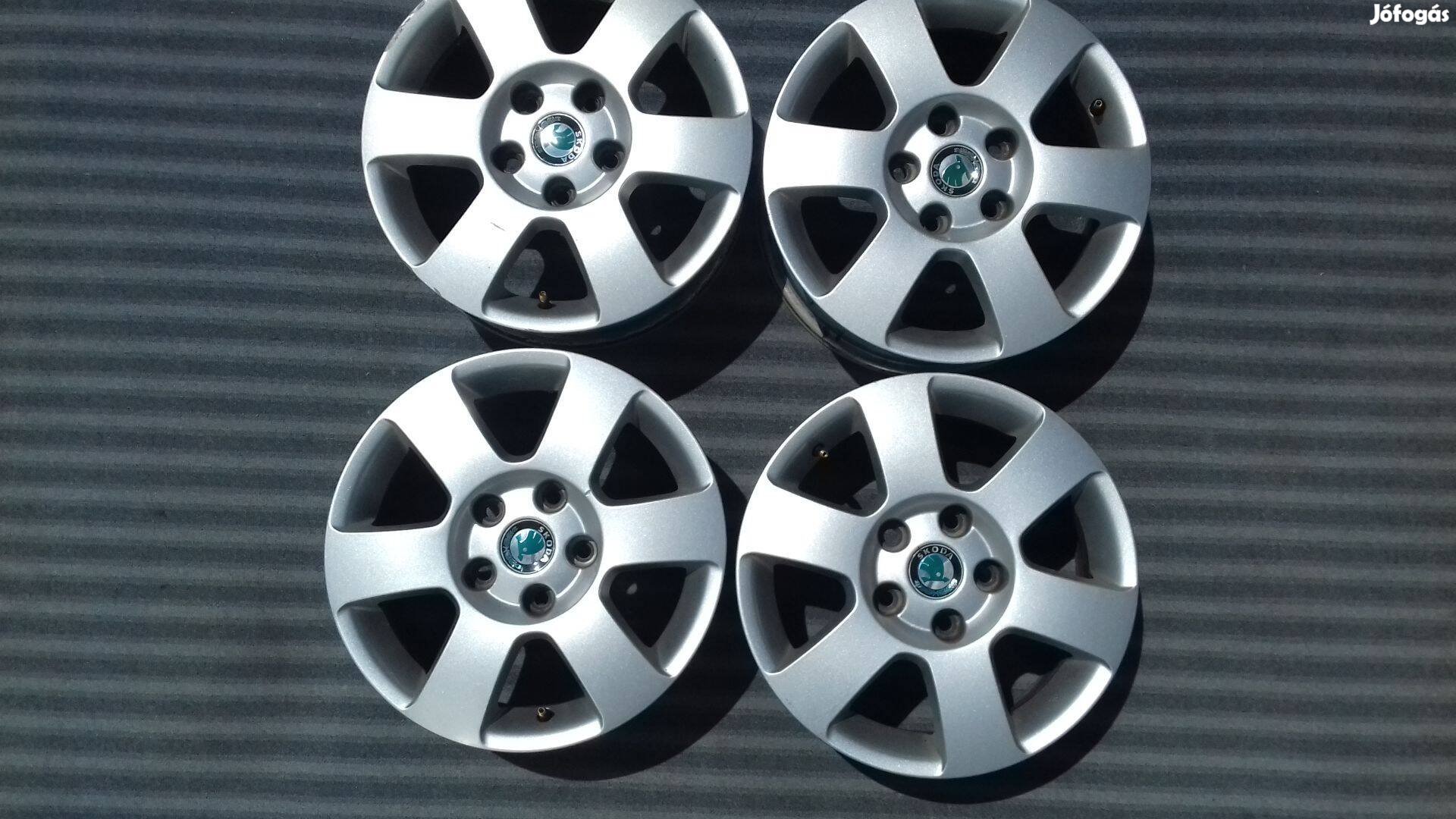 15 col 5x112 gyári Skoda Vw Seat alufelni garnitúra