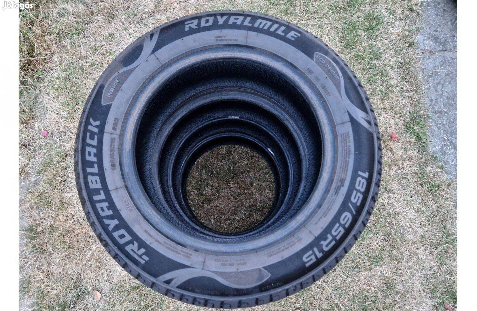 15 colos Royal Black nyári gumi abroncs 185/65 R15 6.5mm újszerű