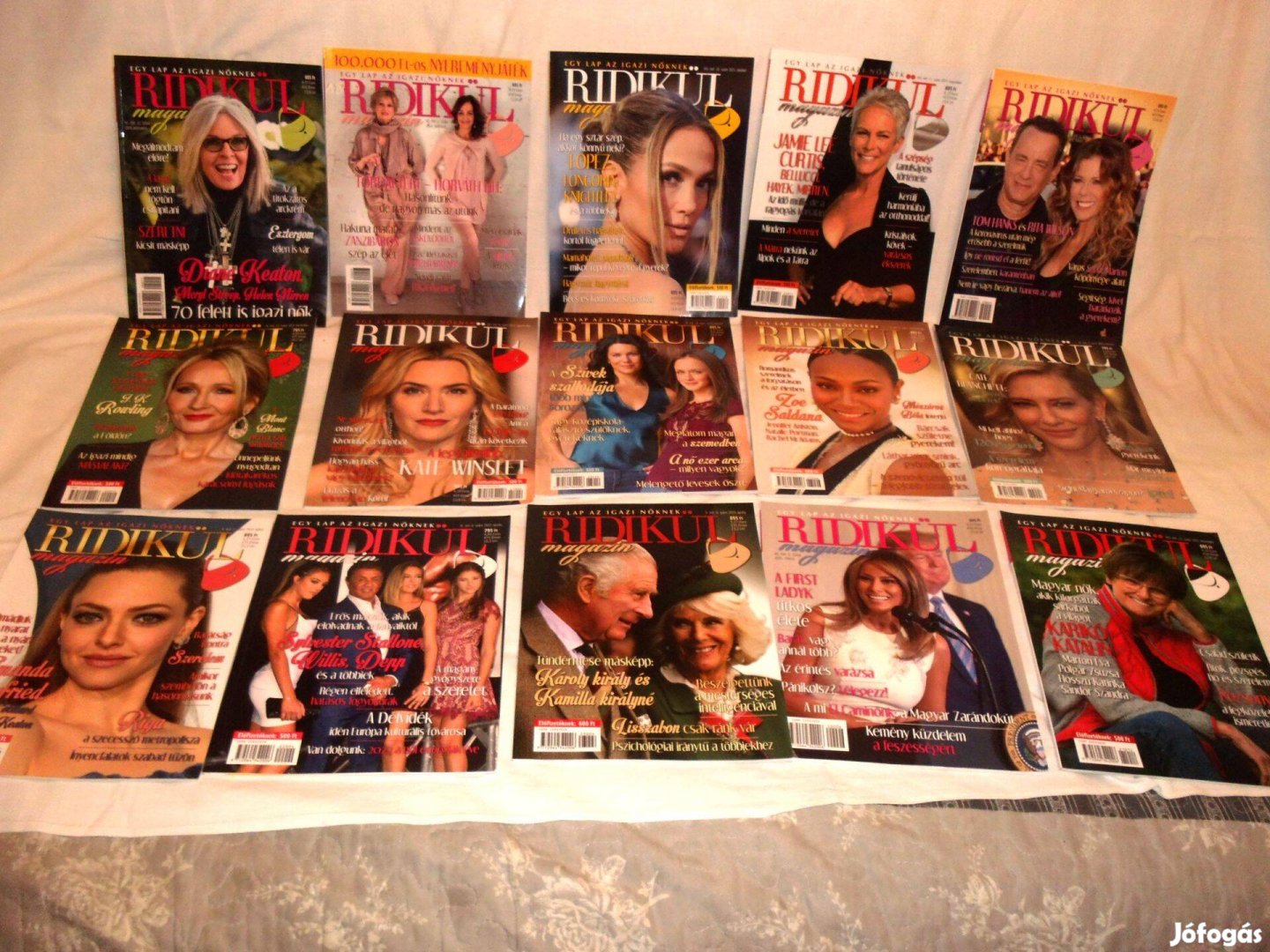 15 darab Retikül magazinok hibátlan ujjszerű
