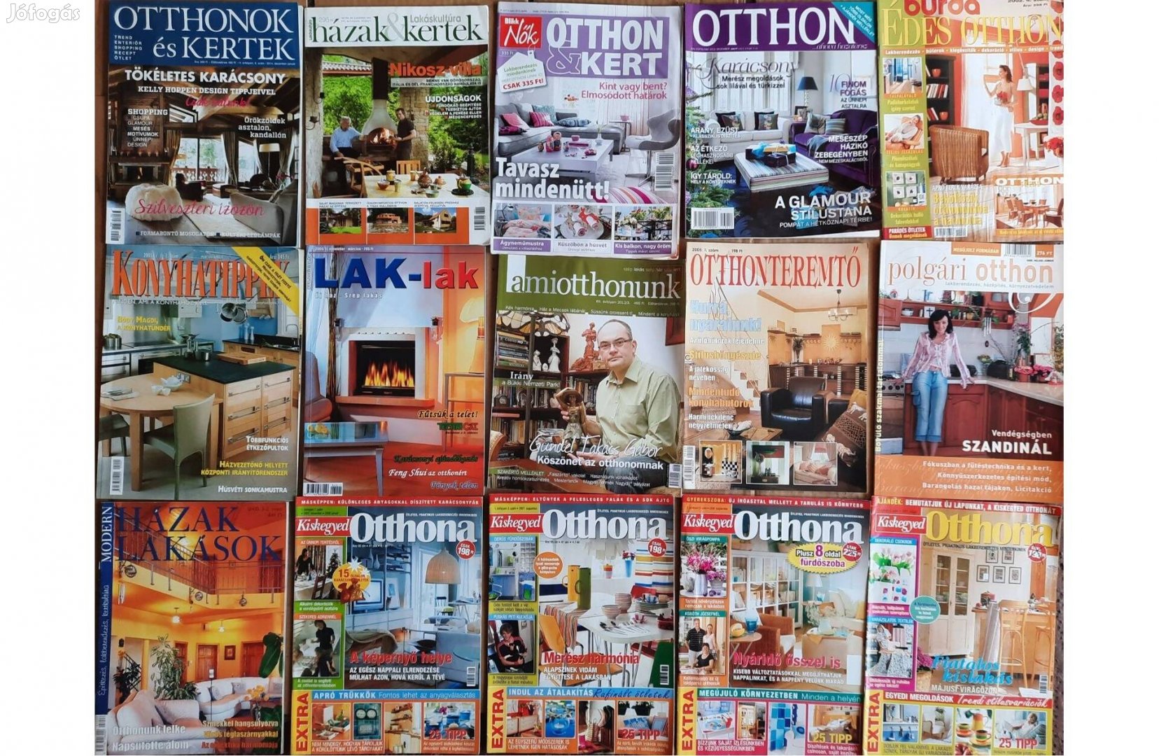 15 darab, otthon, lakás, kert témájú magazin eladó