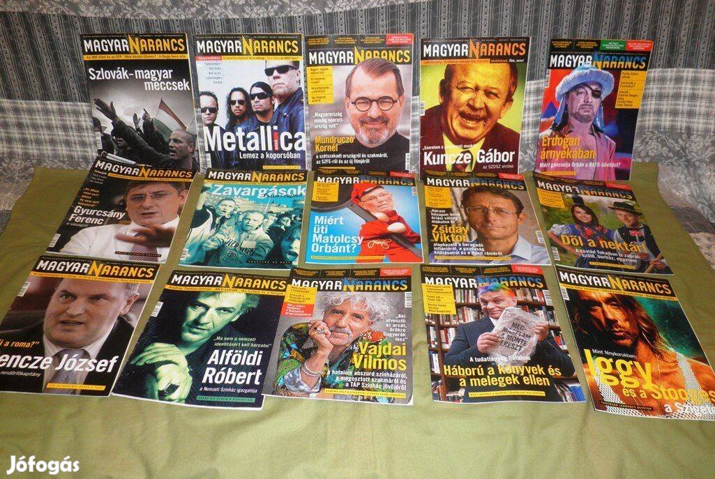 15 db Magyar Narancs magazinok