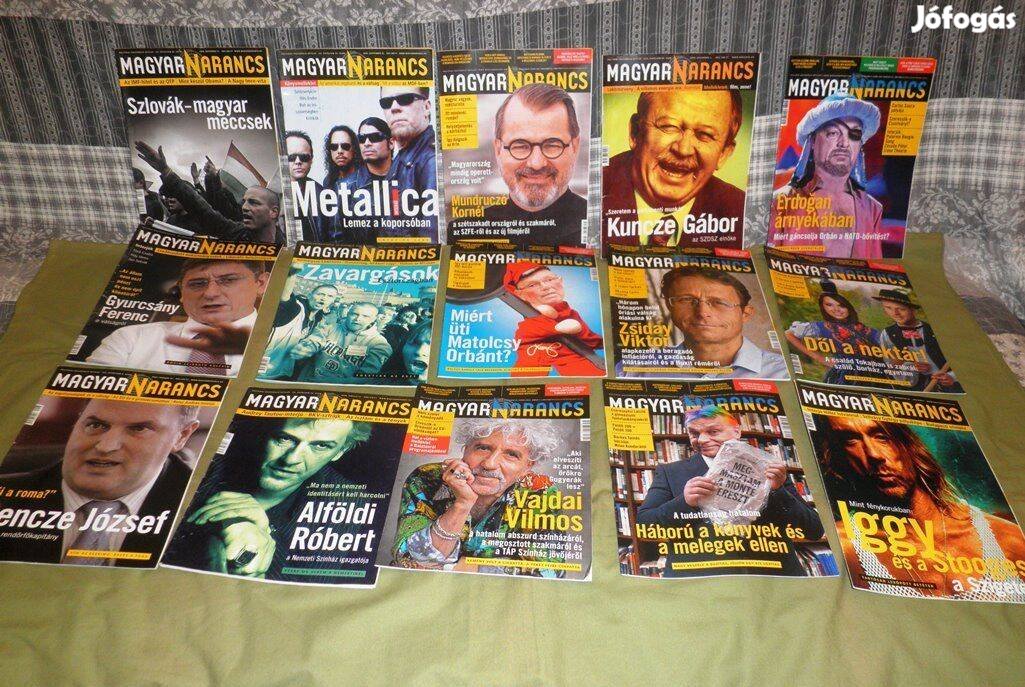 15 db Narancs magazinok ujjszerű