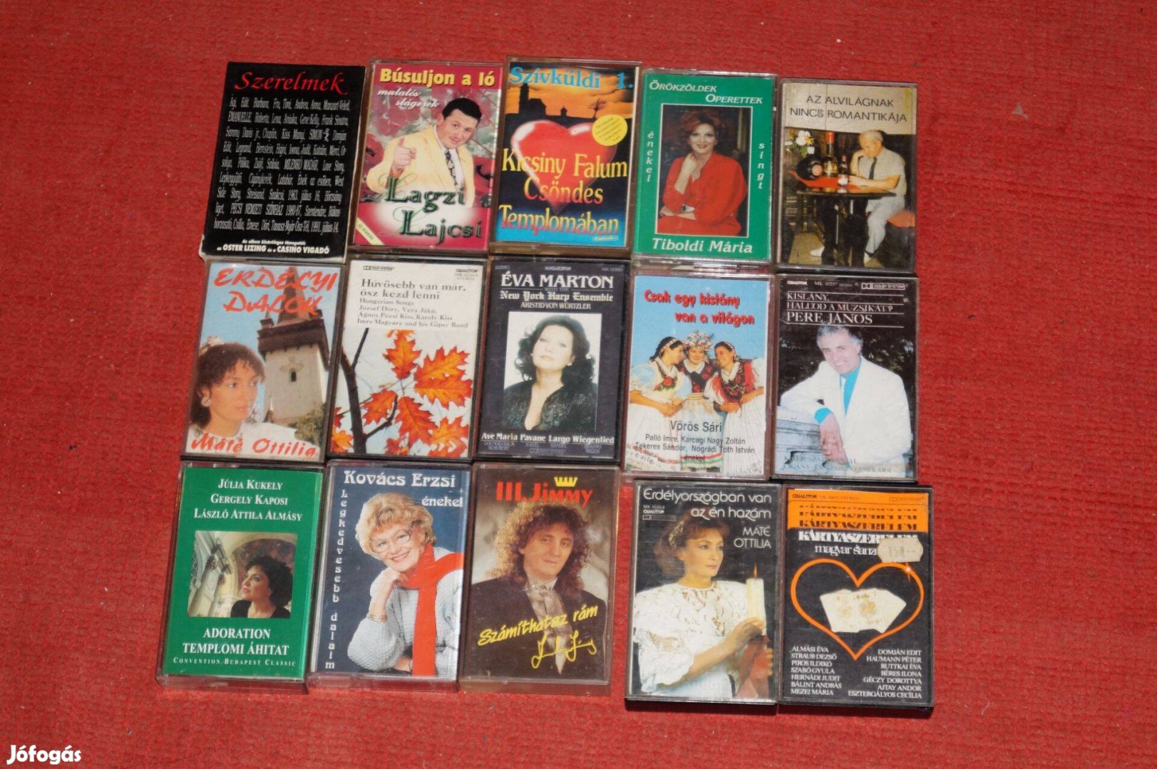 15 db mulatós jellegű magnó kazetta egyben olcsón csak