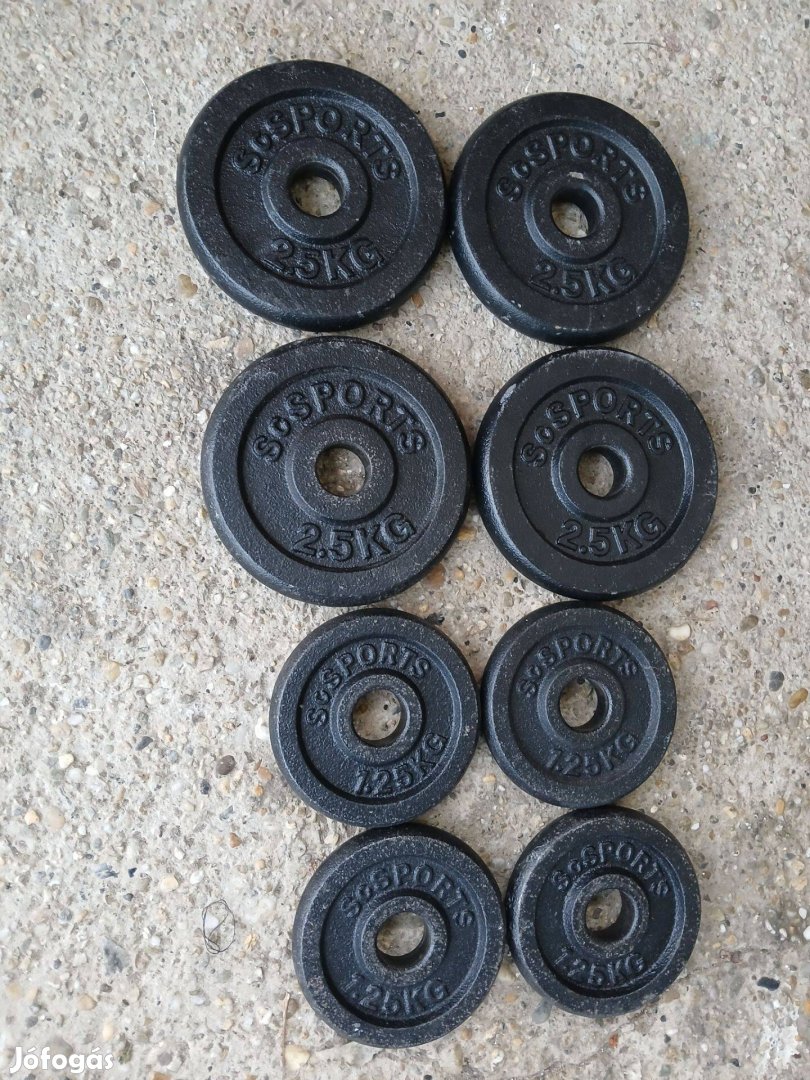 15 kg gyári vas súlytárcsa 31 mm súly súlyzó súlyok
