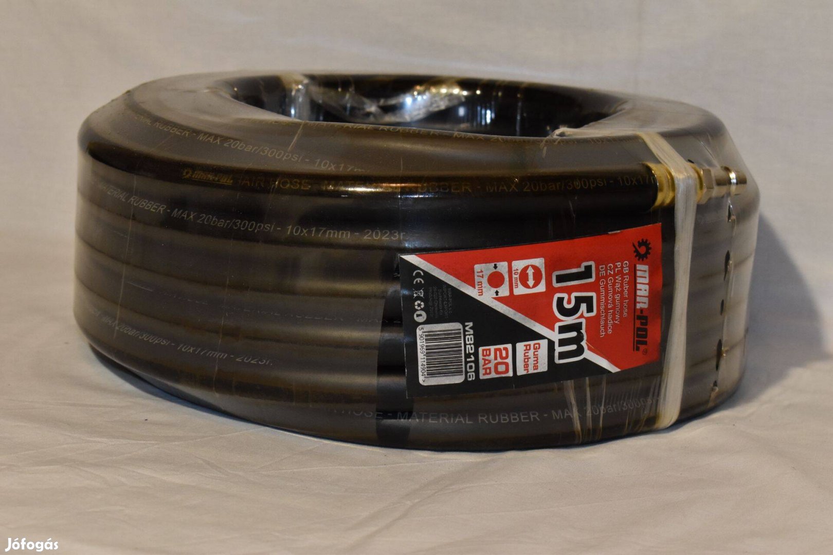 15 m-es Pneumatikus tömlő, kompresszor tömlő