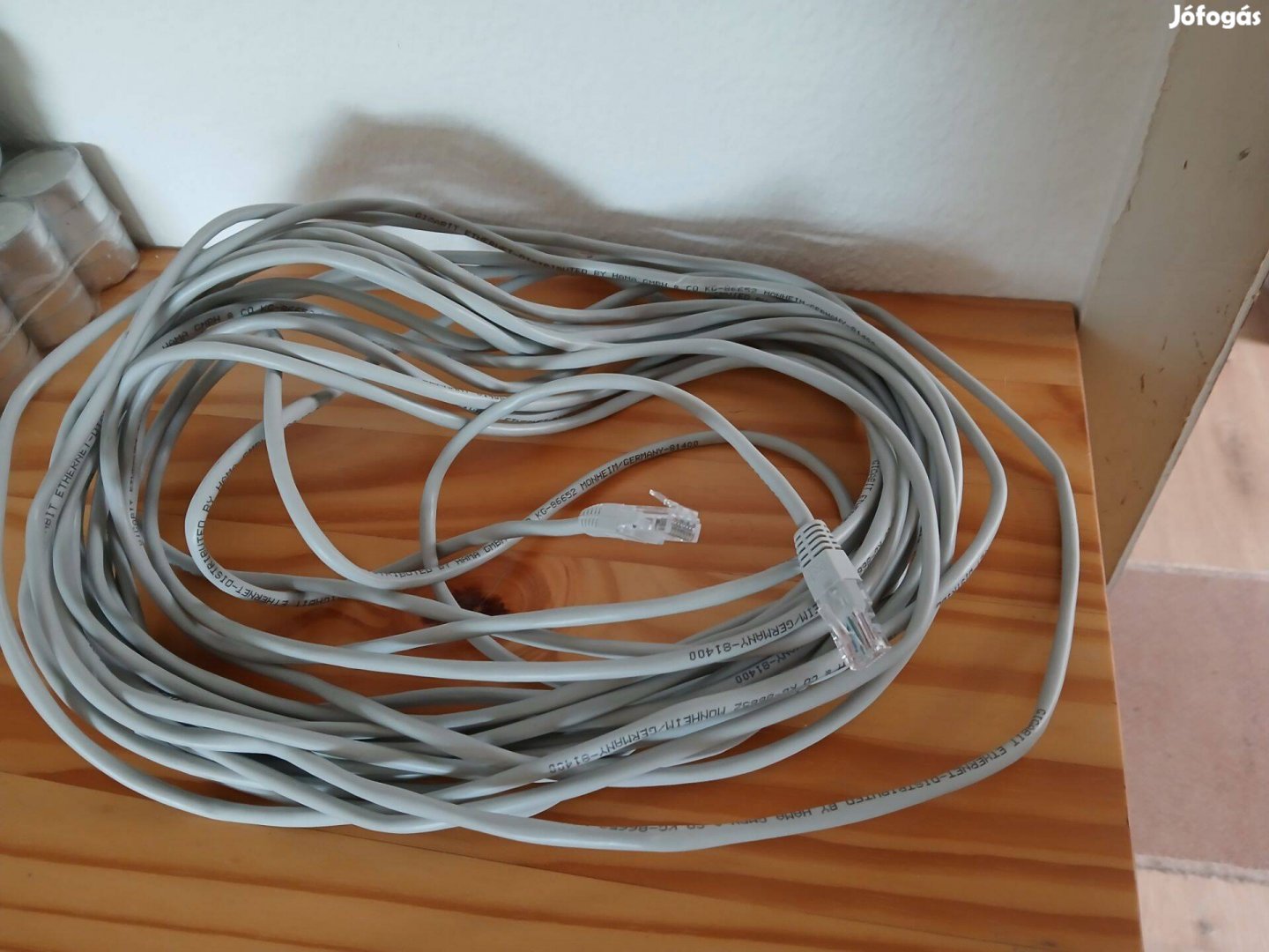15 méteres, hálózati kábel eladó!