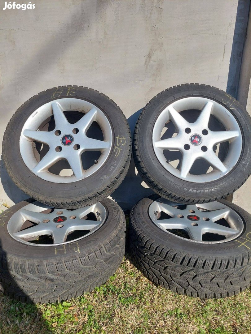15-os Wsl alufelni szett téli Sebring gumikkal (195/55 R15)