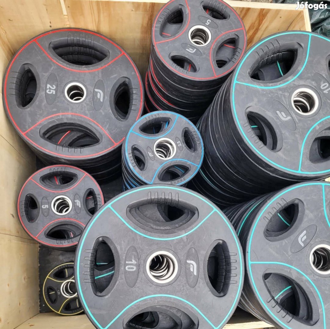 15db Jó állaputú súlytárcsa szett 100-177,5kg-ig