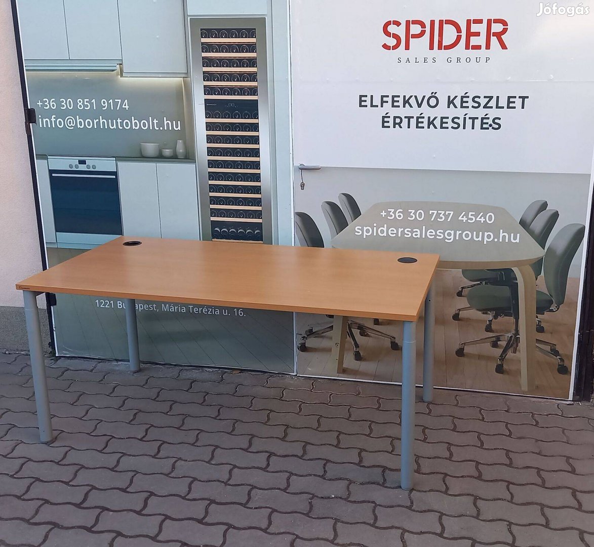 160x80 cm bükk íróasztal, számítógépasztal, Neudörfler - használt