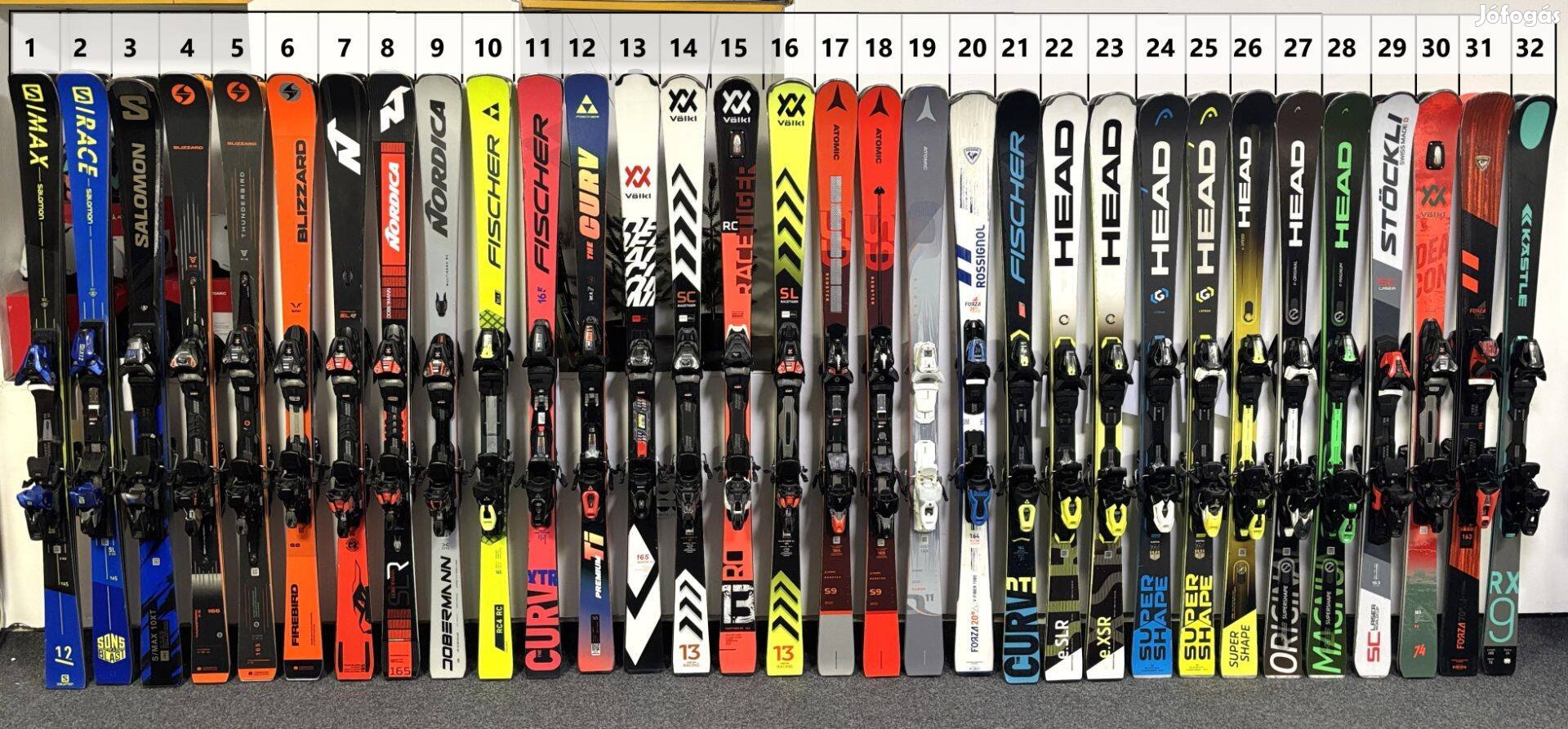 163-165 cm közötti Atomic, Blizzard, Elan, Fischer, Head,