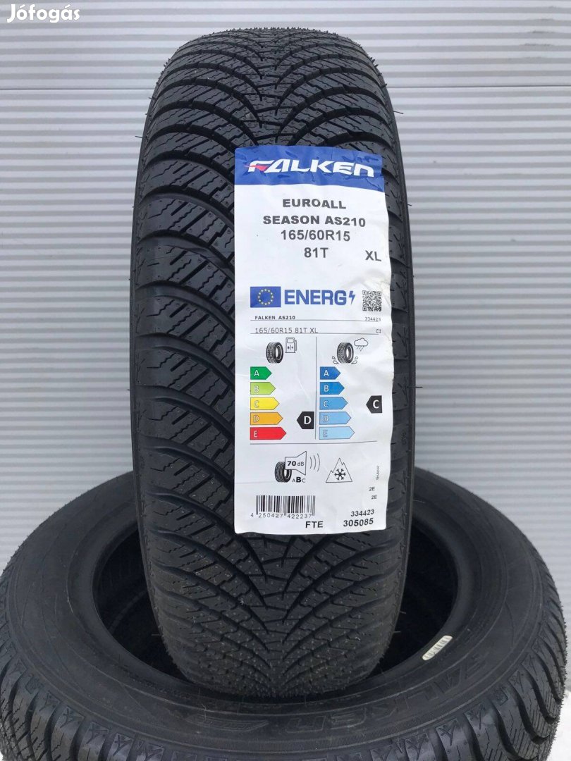 165/60R15 165/60 R15 új Falken négyévszakos gumi Ár/db Dot22