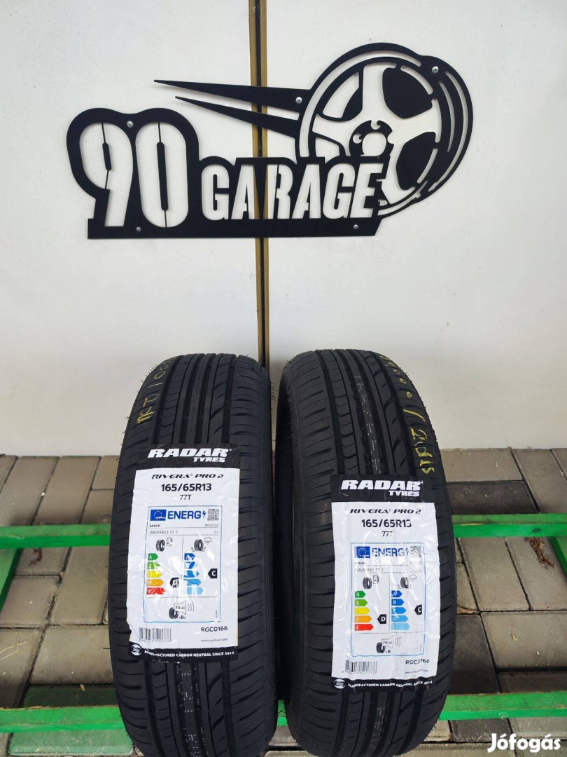 165/65 R13 Radar Új 2db Nyárigumi 90Garage #1443