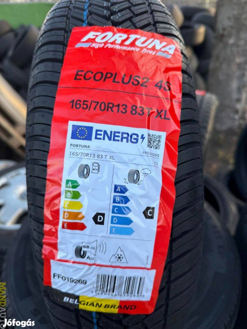 165/70R13 Fortuna Ecoplus2 4Season,Új négy évszakos gumi