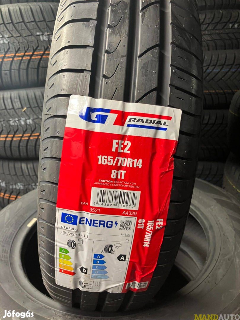 165/70R14 Gtradial FE2.Új nyárigumi