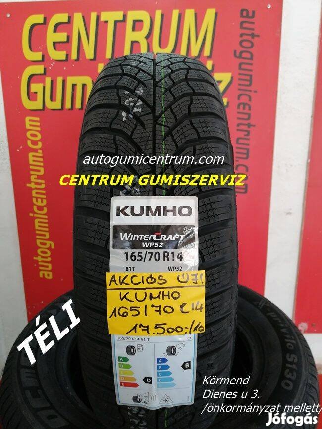 165/70r14 Kumho új téli gumi