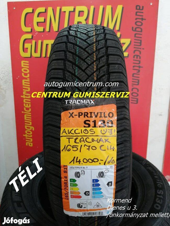 165/70r14 Tracmax új téli gumi