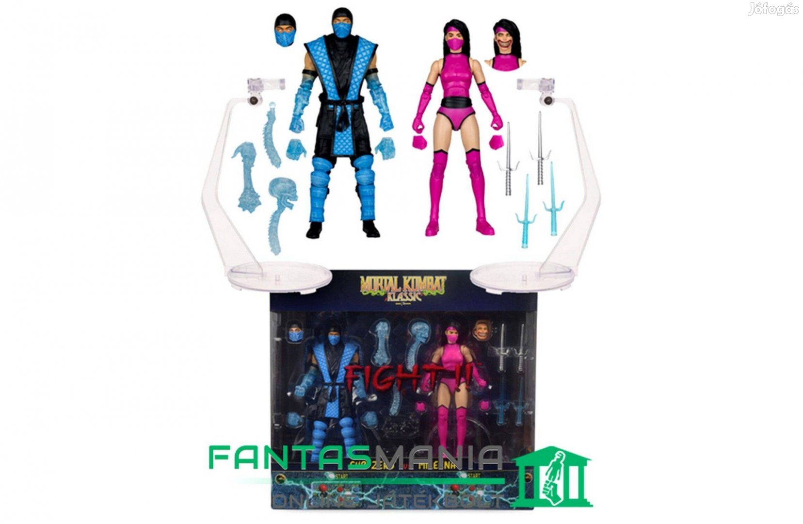 16-18cm Mortal Kombat Klassic figura - Szubzero SUB-Zero vs