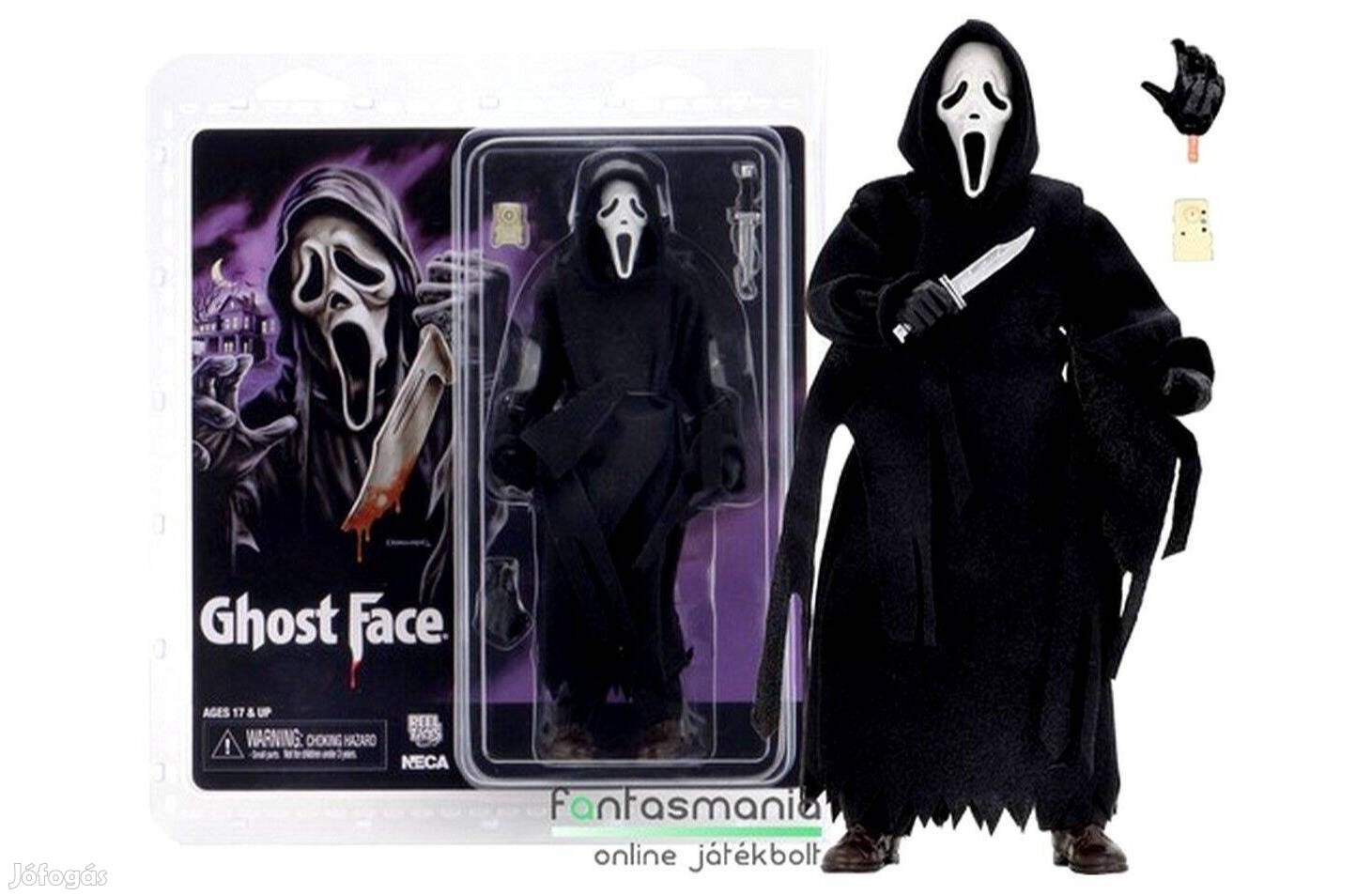 16-18cm Sikoly Scream figura - Ghostface killer Szellempofa