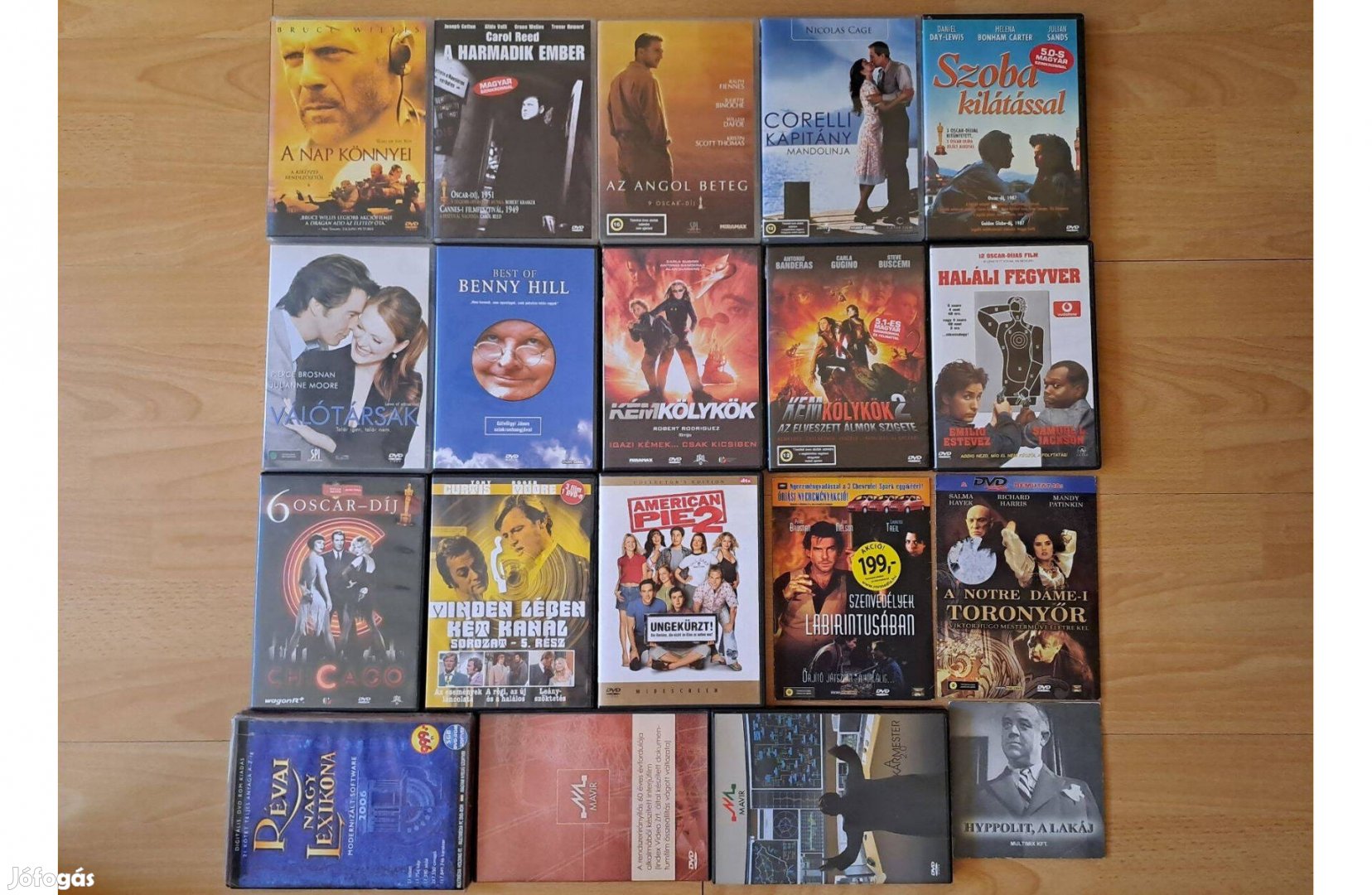 16+4db DVD, Vígjáték, történelmi, sci-fi, ismeretterjesztő, stb