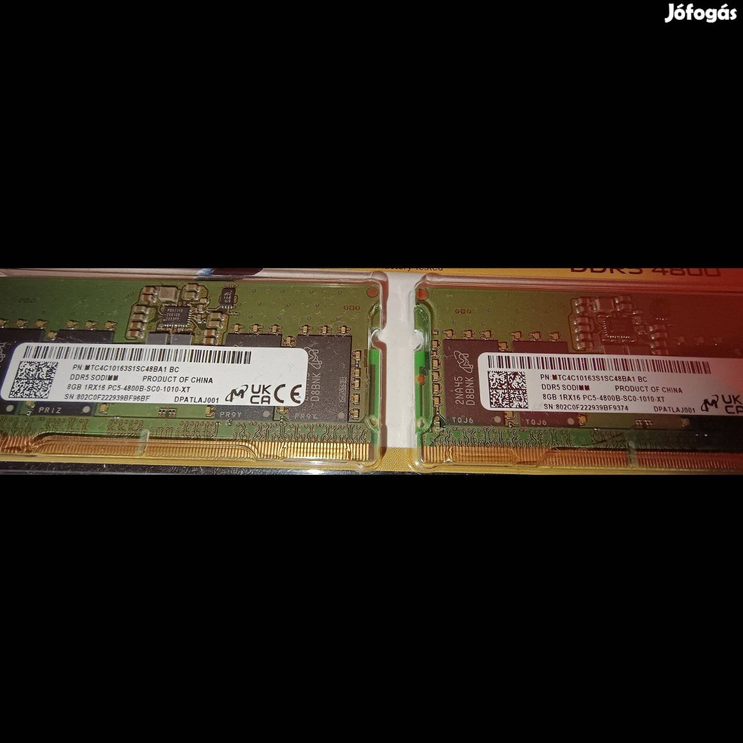 16 GB DDR5 (2x8) notebook RAM