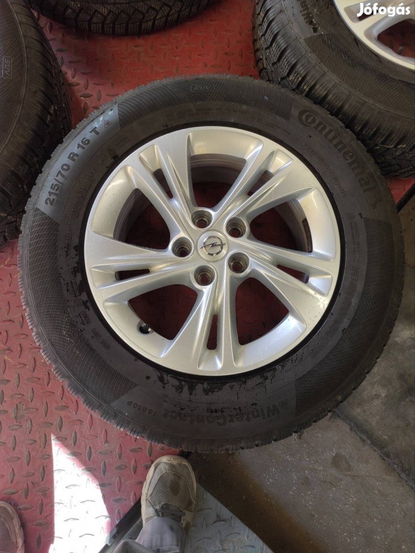16" 16 5x108 opel grandland 215/70r16 Conti téli 175eft/4db
