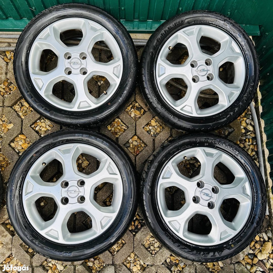 16" 4x100 6J ET49 Opel alufelni eladó! Gumival is!