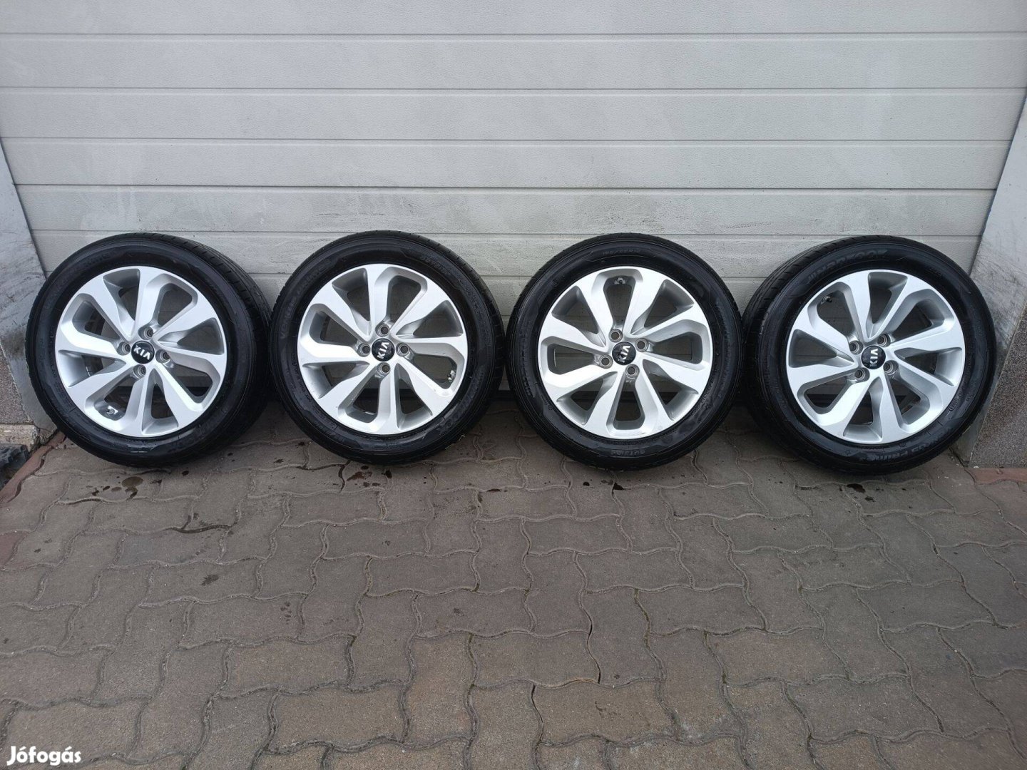 16" 4x100 Gyári KIA stb) alufelni + nyári gumi eladó!