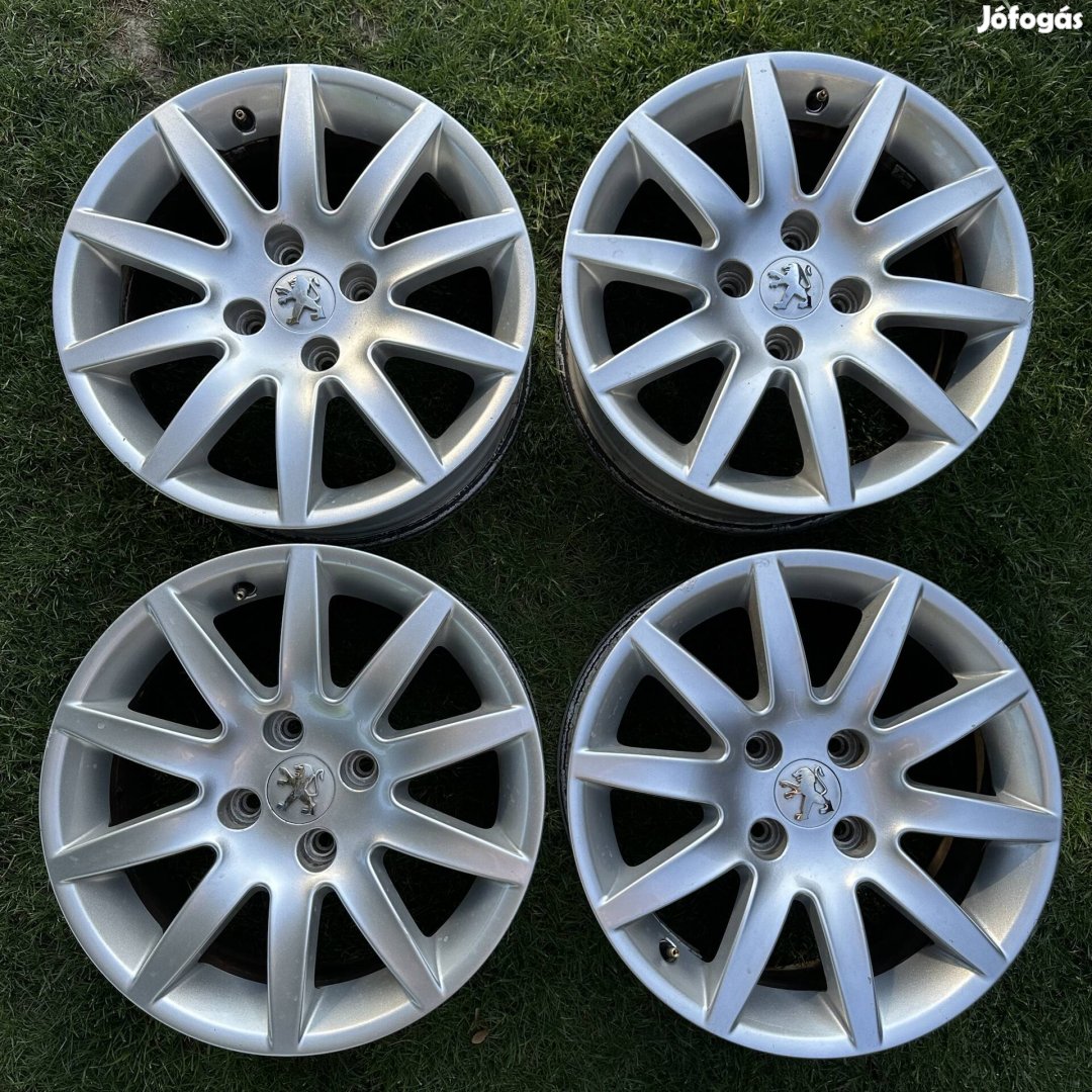 16" 4x108 7J ET32 Peugeot 308 alufelni eladó! Gumival is!