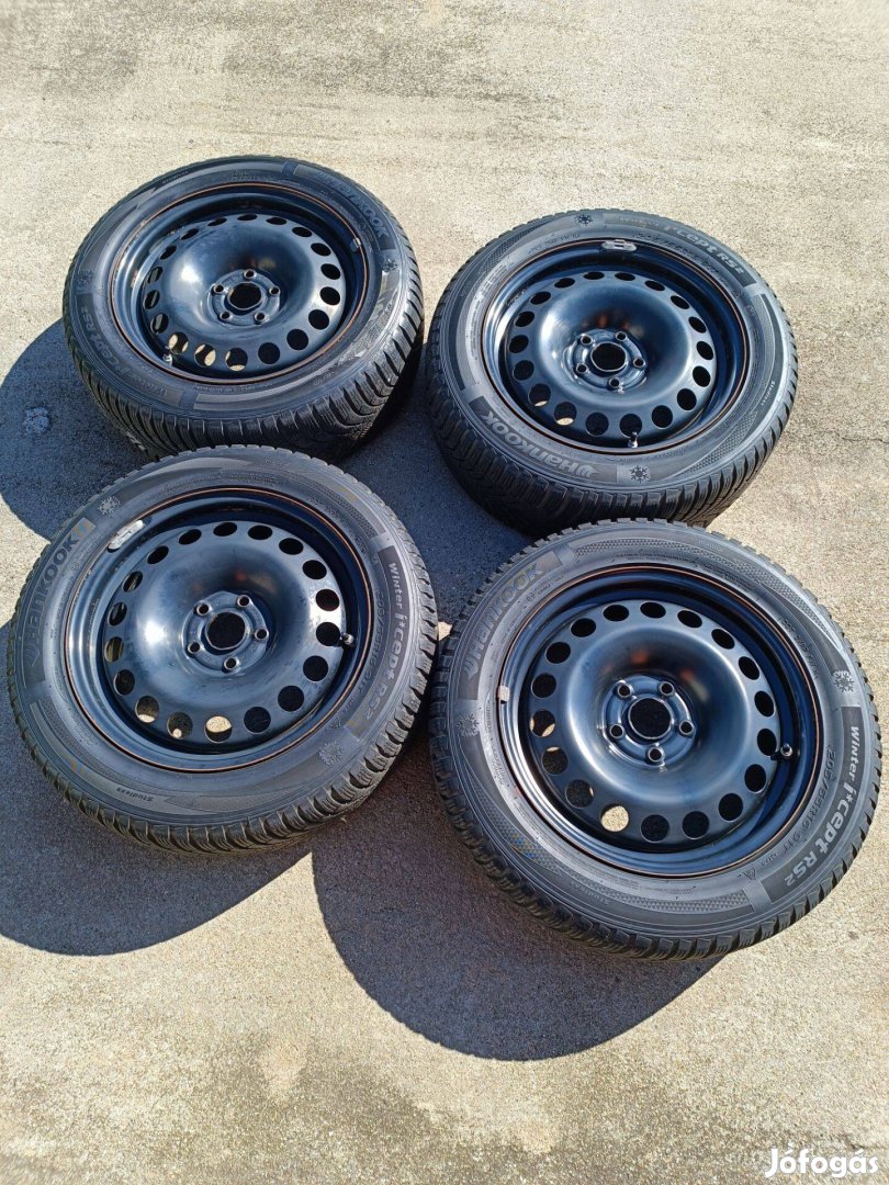 16" 5x105 acél télikerék szett K Astráról Tpms szenzorr