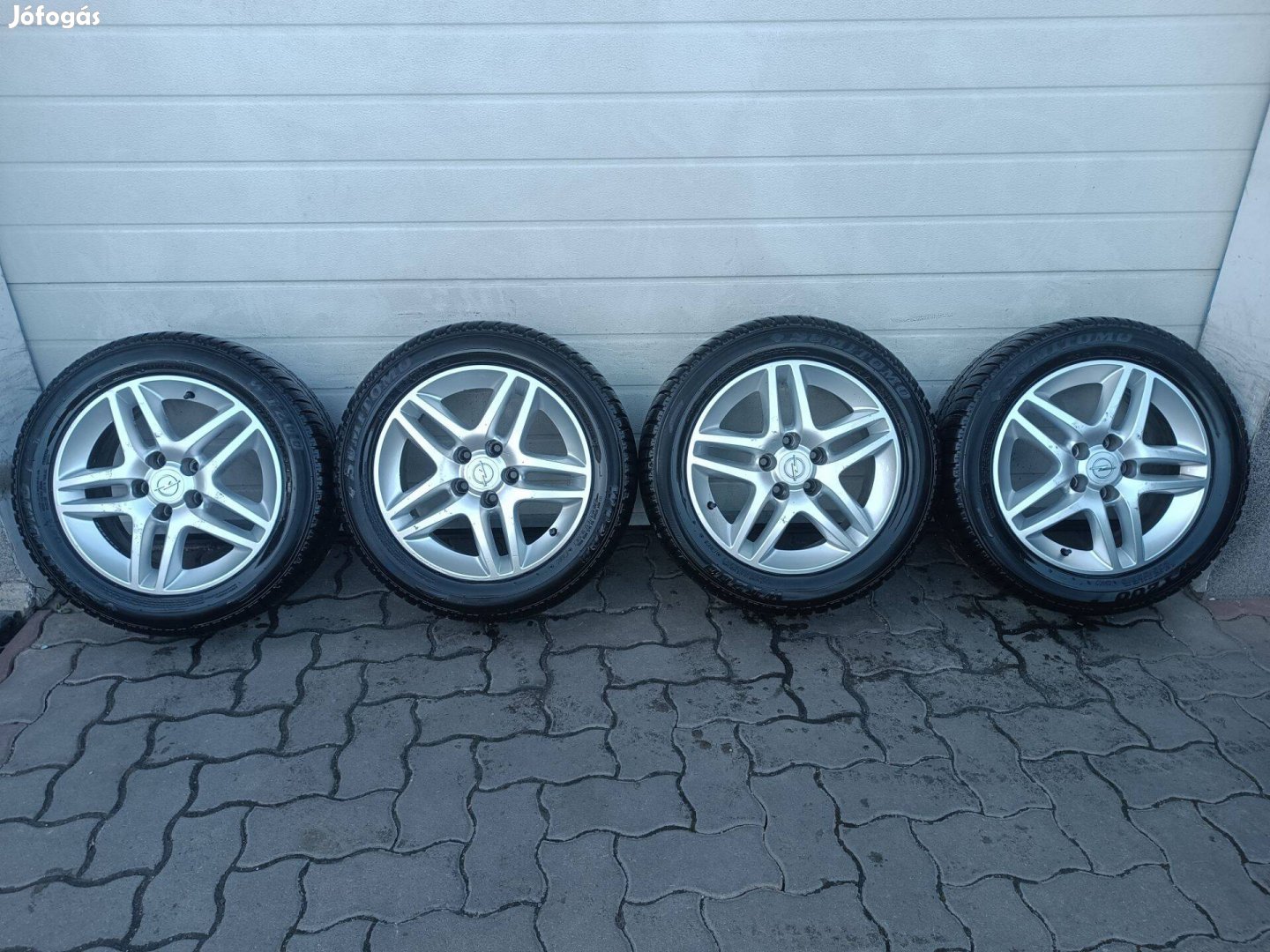 16" 5x110 Gyári Opel alufelni+ téli gumi eladó!