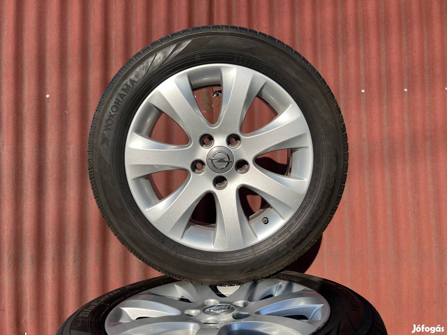 16" 5x110 gyári Opel alufelni nyárigumikkal!