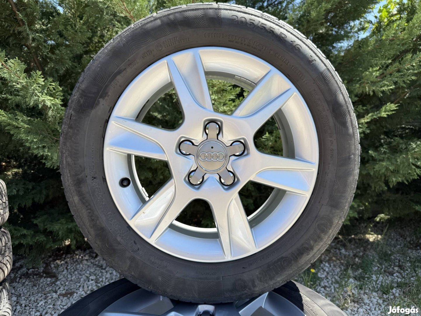 16" 5x112 Audi gyári alufelni nyári gumival
