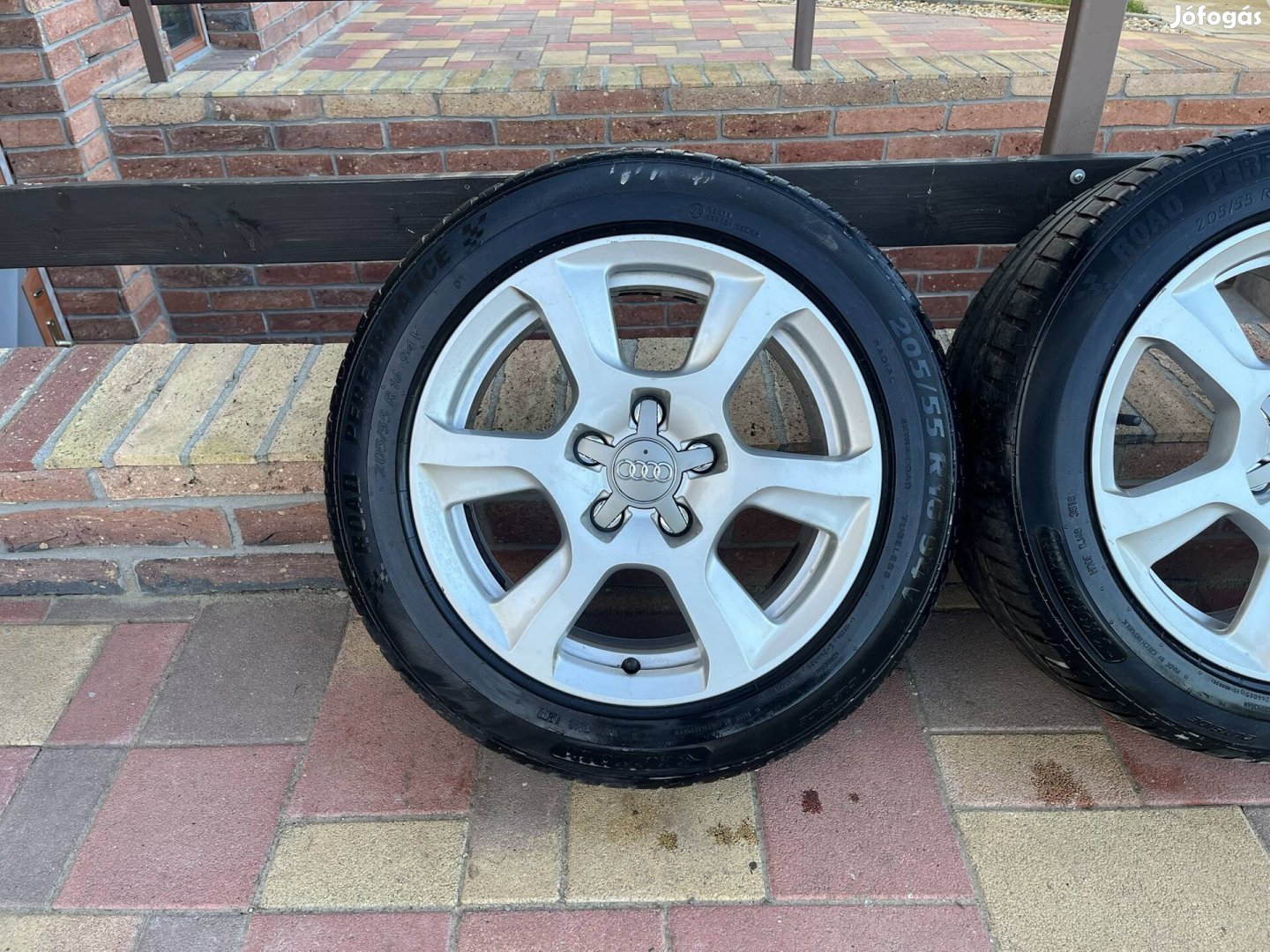 16" 5x112 Audi gyári alufelni szett nyárigumikkal!