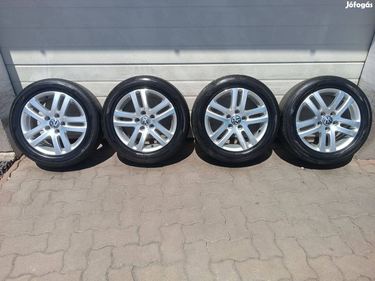 16" 5x112 Gyári VW (AUDI, SEAT, Skoda) alufelni nyári gumival