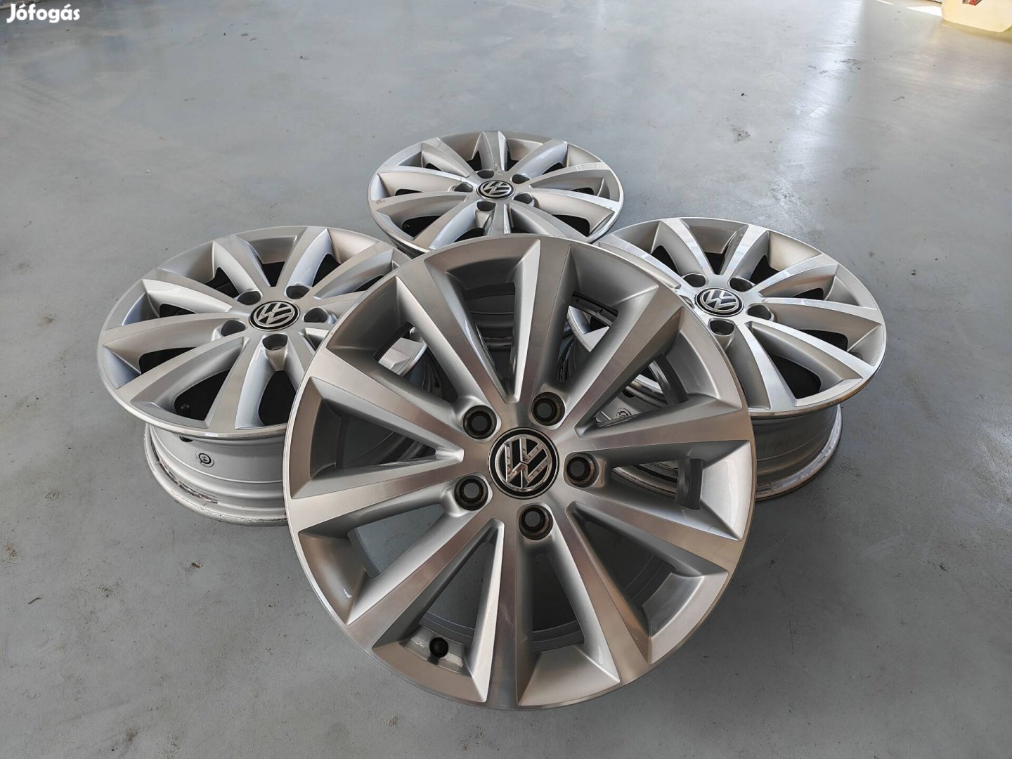 16" 5x112 VW Caddy, Golf, Touran gyári alufelni szett!