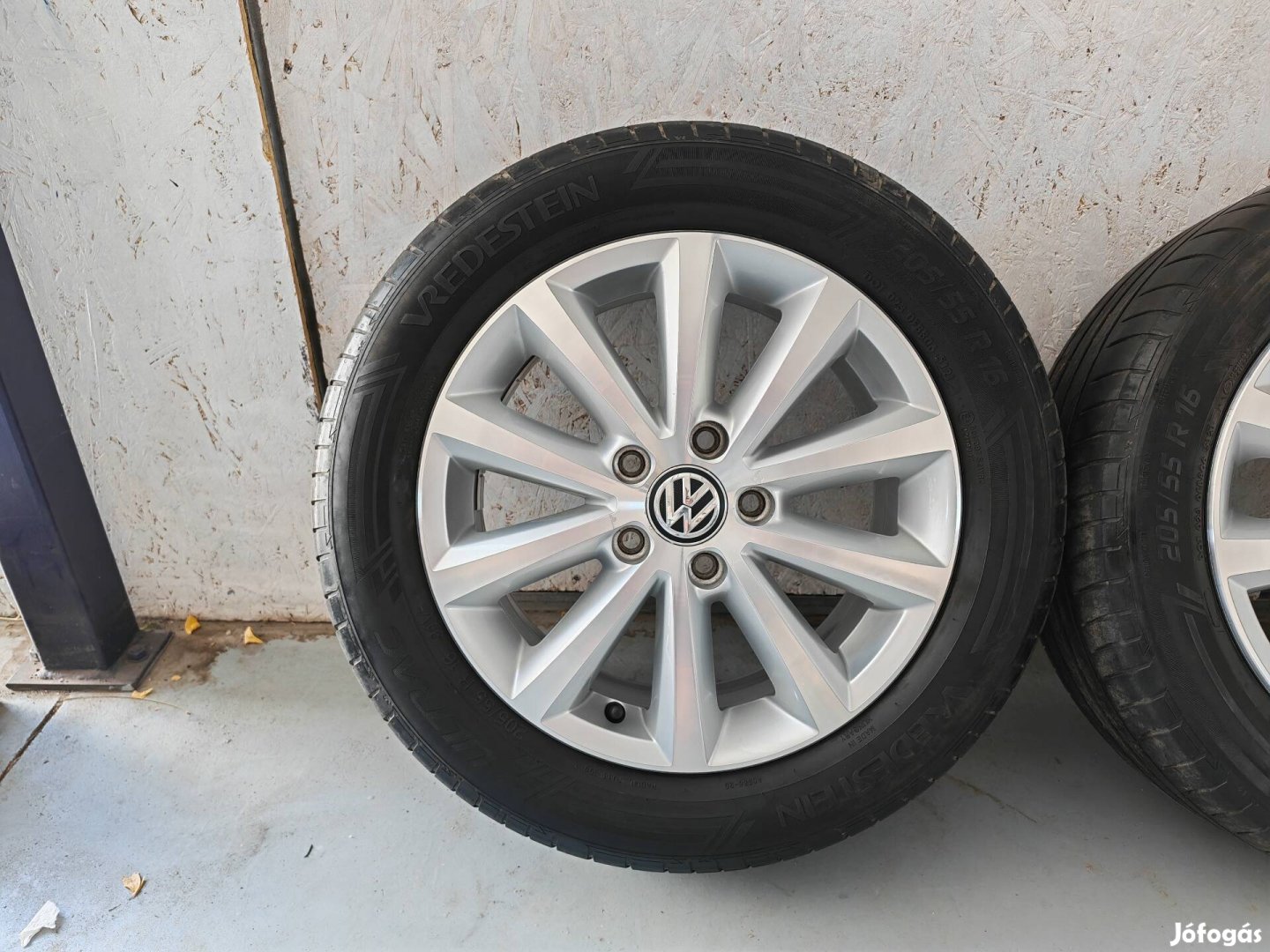 16" 5x112 VW gyári alufelni szett nyárigumikkal! Golf, Touran, Caddy