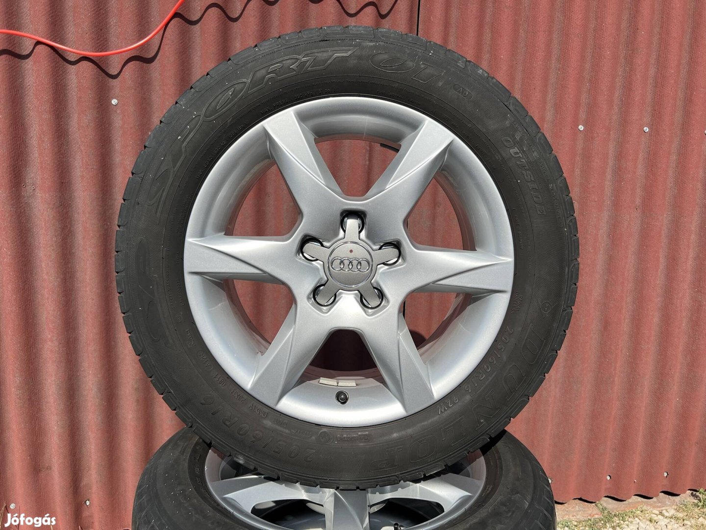 16" 5x112 gyári Audi alufelni nyárigumikkal!