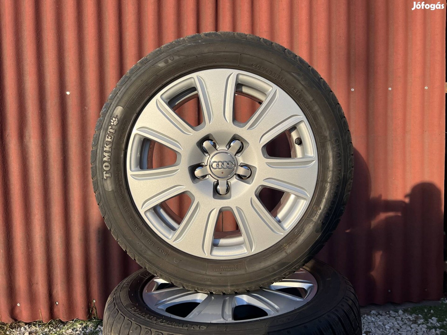 16" 5x112 gyári Audi alufelni téligumikkal!