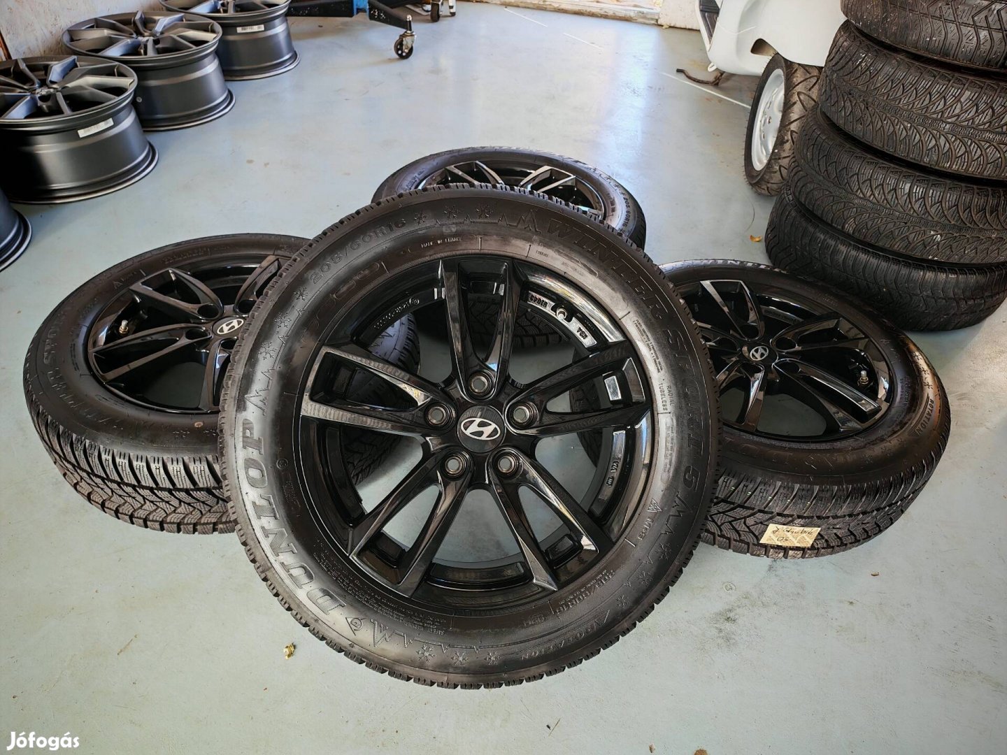 16" 5x114,3 Hyundai Kona, Kia alufelni szett téligumikkal+Tpms!