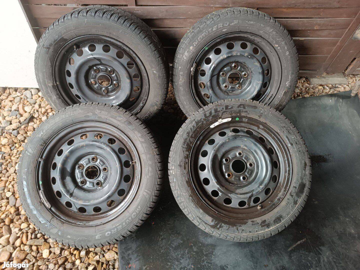 16" 5x114,3 Toyota lemezfelni Fulda téli gumival eladó!