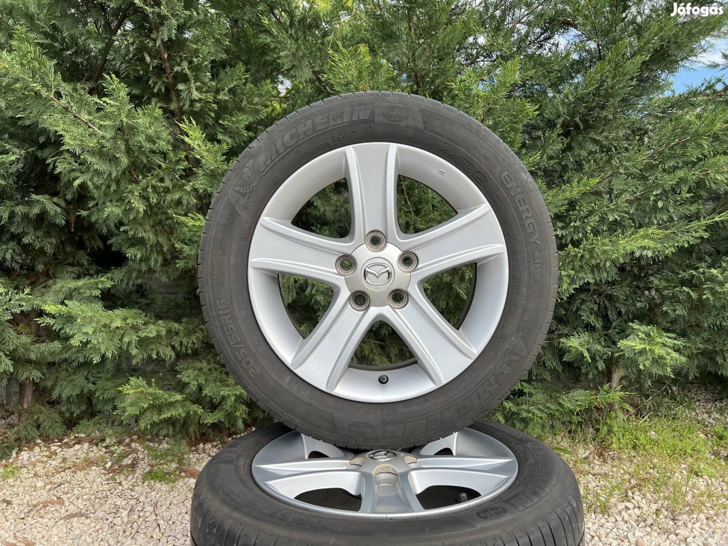 16" 5x114.3 gyári Mazda alufelni nyárigumikkal!