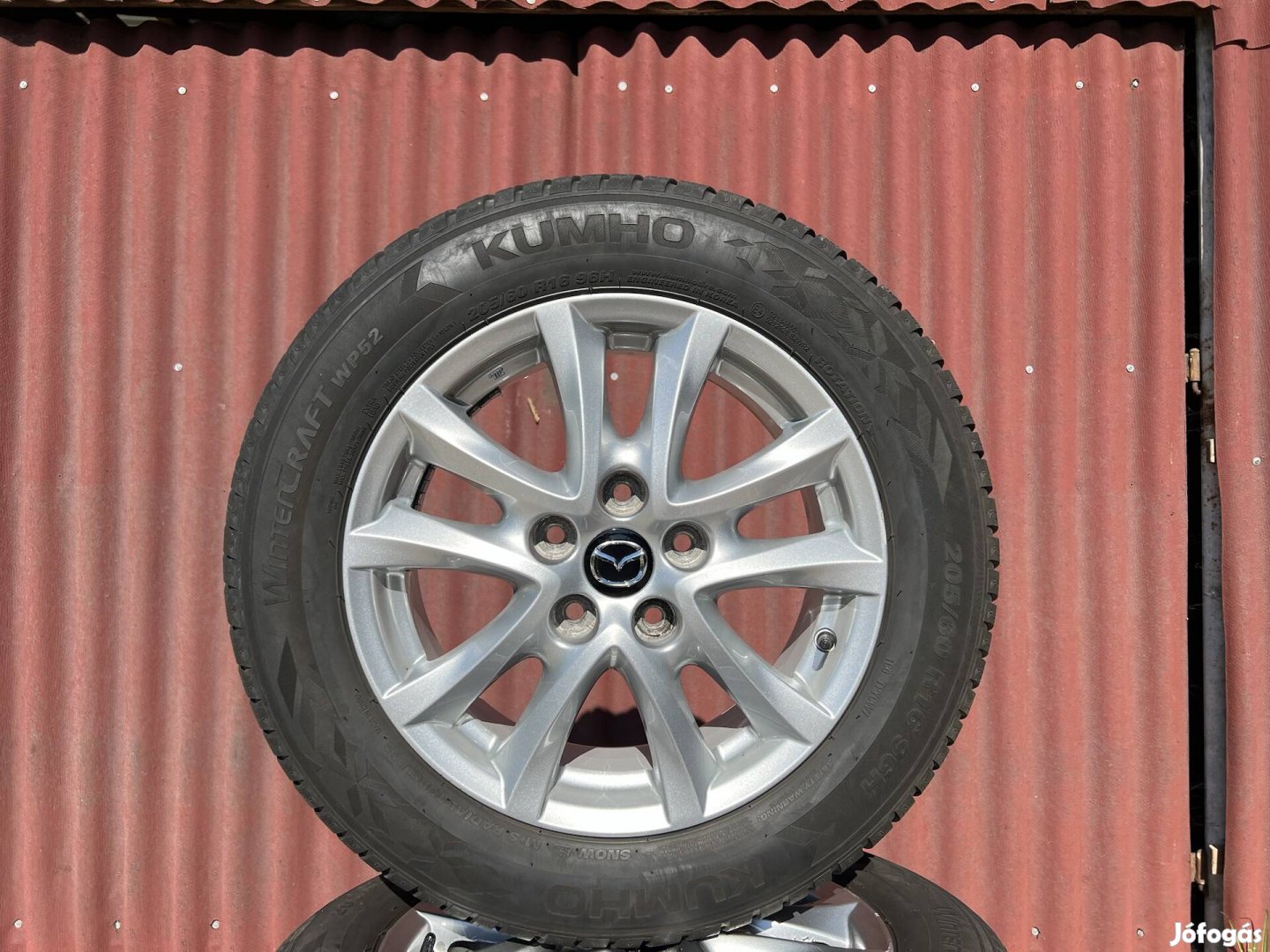 16" 5x114.3 gyári Mazda alufelni téligumikkal!