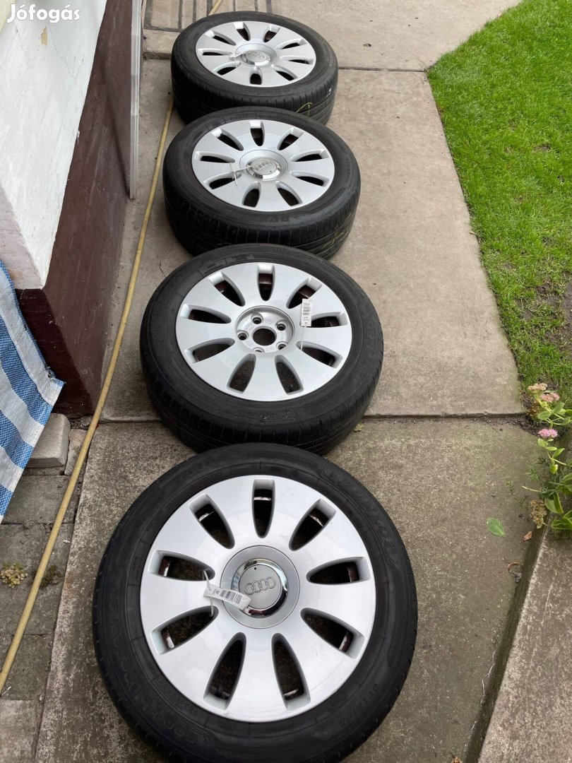 16" Audi alufelni szett 5x112 osztókörre nyári gumikkal