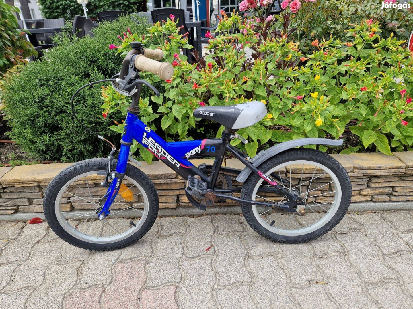 16" Leader Fox kék, kontrás gyerek kerékpár 99 sz