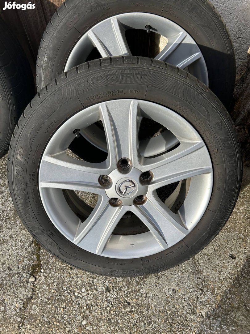 16" Mazda felni+Dunlop nyári gumi