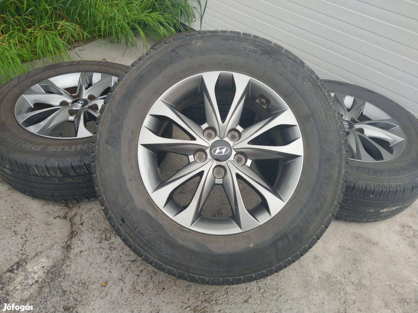 16" gyári Hyundai IX35, Tucson alufelni 5x14,3 Tpms szenzoros szelep