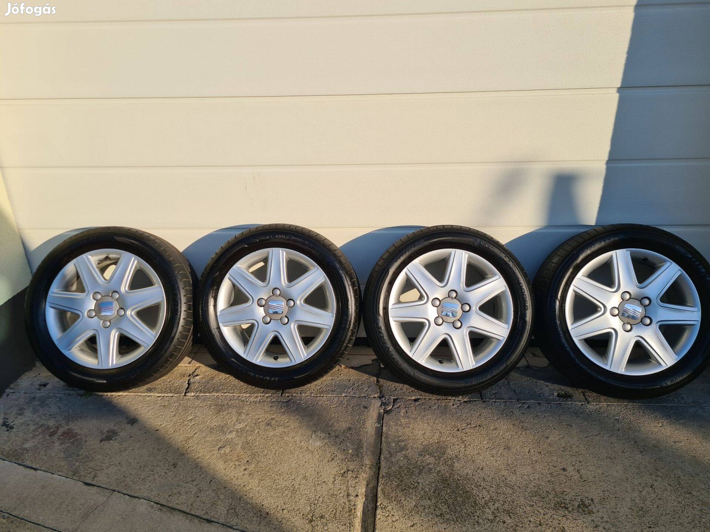 16" gyári Seat 5x112 alufelni + gumi