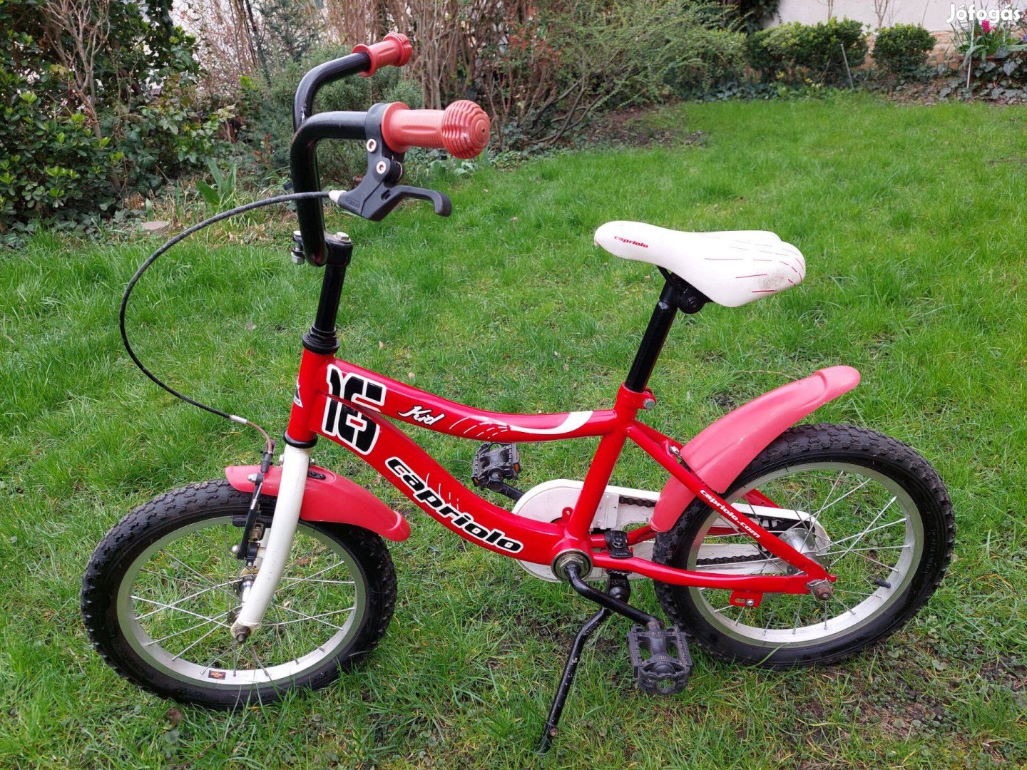 16" gyermek kerékpár eladó, Capriolo Kid, piros