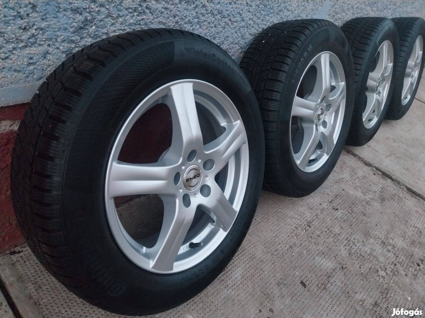 16"-os 5x108 alufelni Continental téli gumival szerelve + Rdks